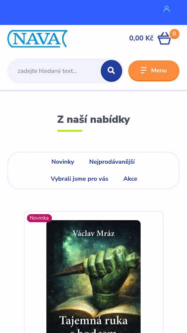 Screenshot of nava.cz