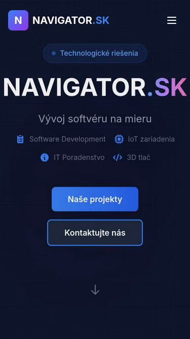 Screenshot of navigator.sk