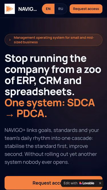 Screenshot of navigo.plus