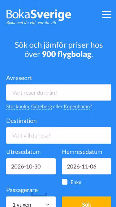 Screenshot of navigo.se