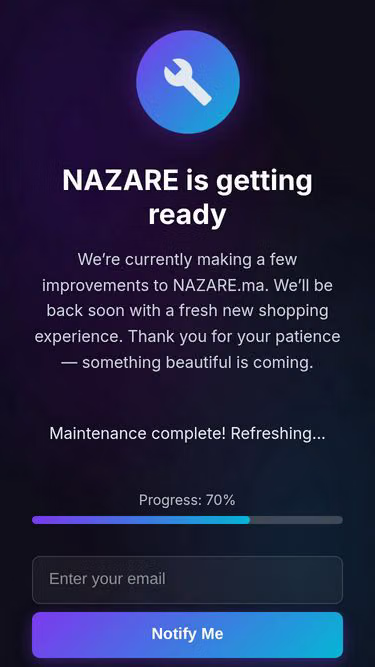 Screenshot of nazare.ma