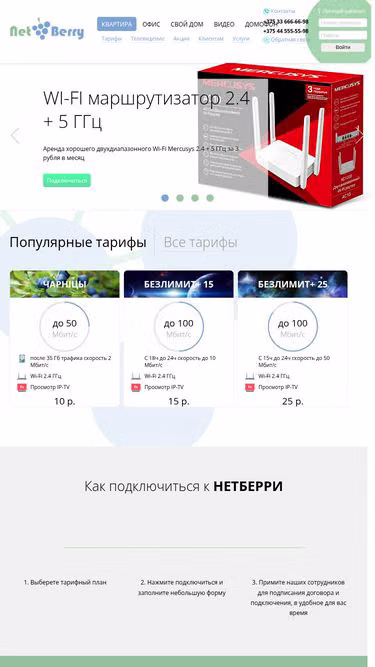 Screenshot of nbr.by