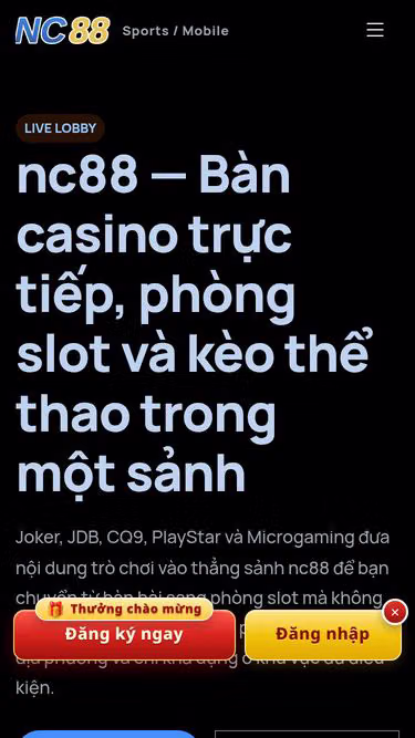 Screenshot of nc88.site