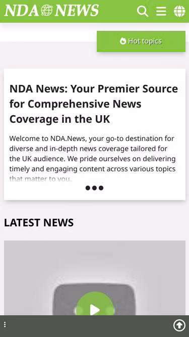 Screenshot of nda.news