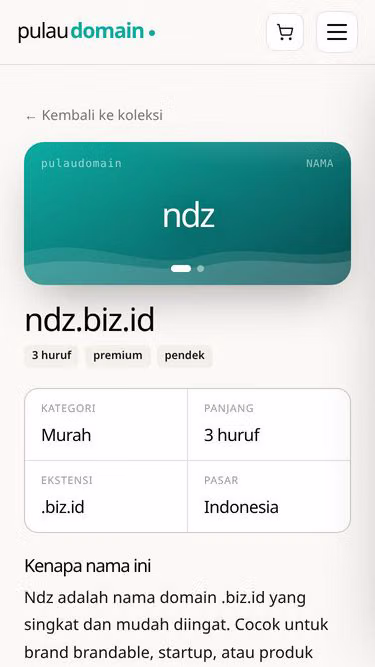 Screenshot of ndz.biz.id