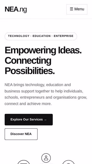 Screenshot of nea.ng