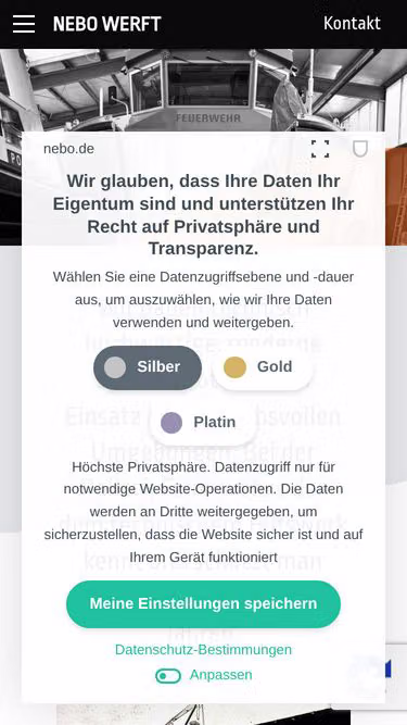 Screenshot of nebo.de