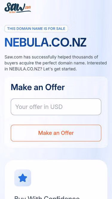 Screenshot of nebula.co.nz
