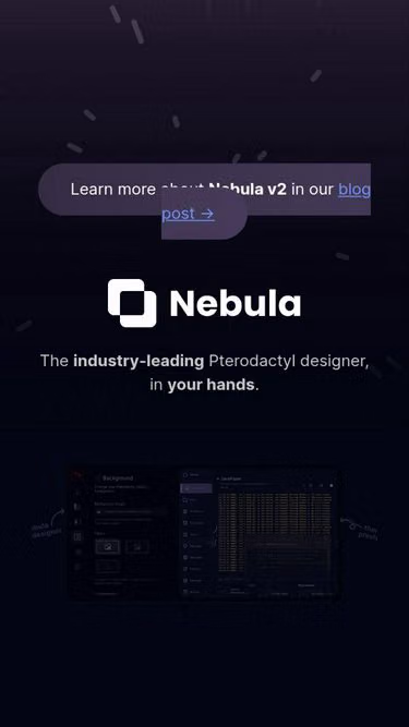 Screenshot of nebula.style
