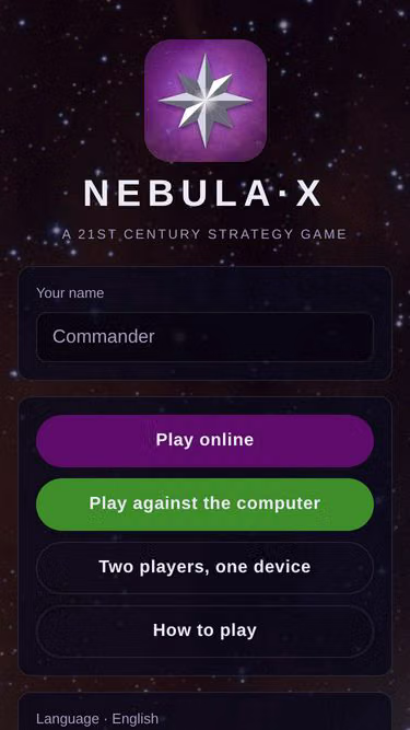 Screenshot of nebulax.nl