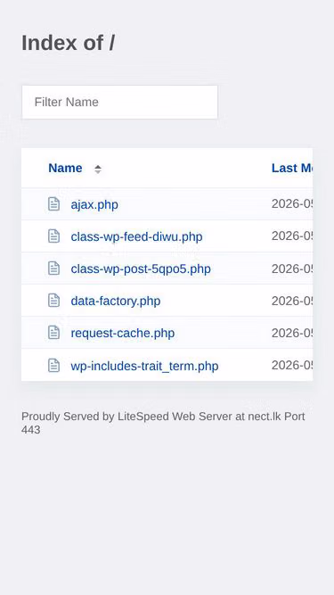 Screenshot of nect.lk