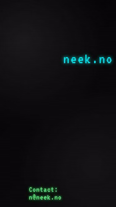 Screenshot of neek.no