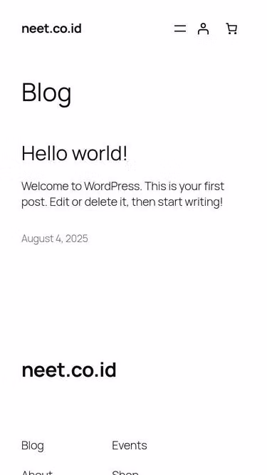 Screenshot of neet.co.id