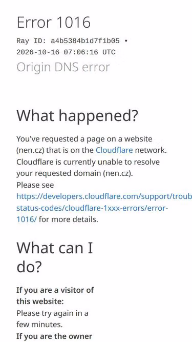 Screenshot of nen.cz