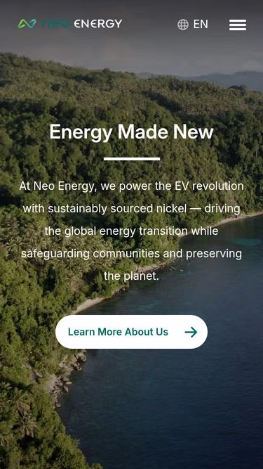 Screenshot of neoenergy.co.id