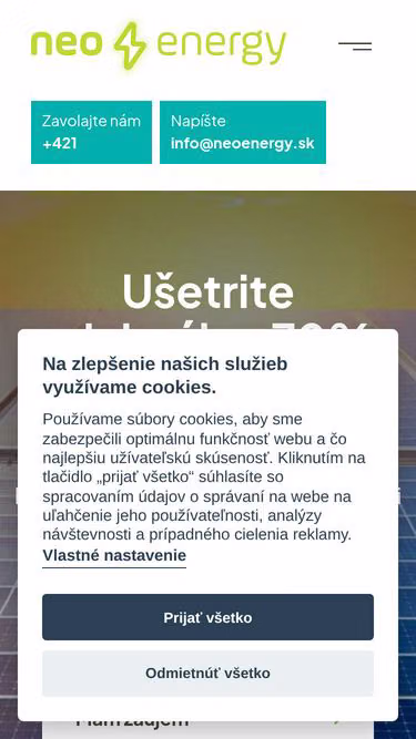 Screenshot of neoenergy.sk