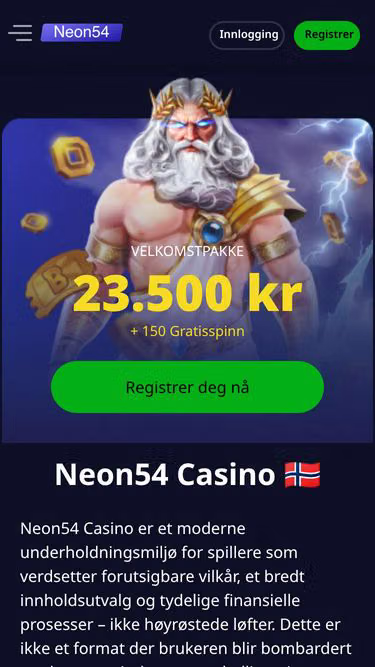 Screenshot of neon54.no
