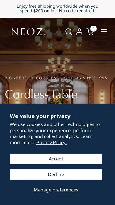 Screenshot of neoz.eu