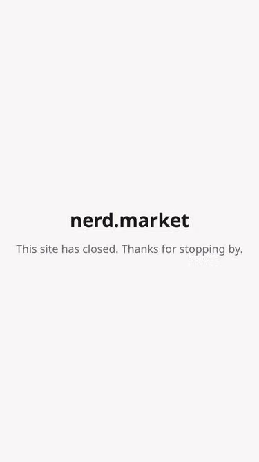 Screenshot of nerd.market