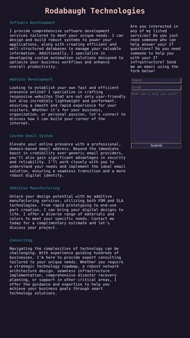 Screenshot of nerd.services