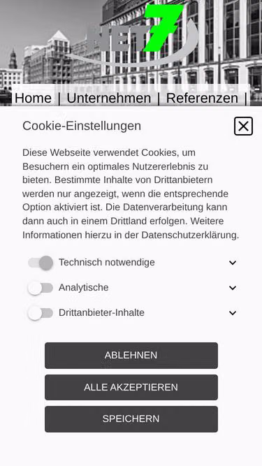 Screenshot of net7.ch