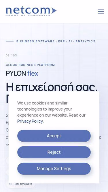 Screenshot of netcom.gr