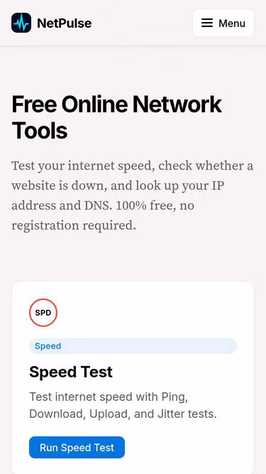 Screenshot of netpulse.site