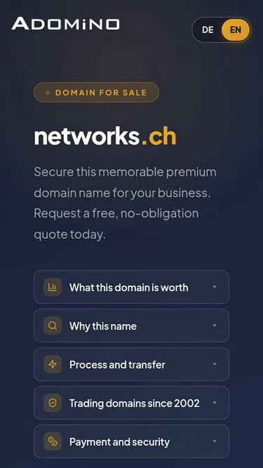 Screenshot of networks.ch