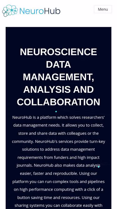 Screenshot of neurohub.ca
