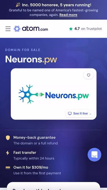 Screenshot of neurons.pw