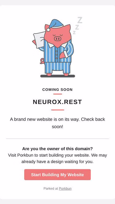Screenshot of neurox.rest