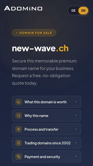 Screenshot of new-wave.ch