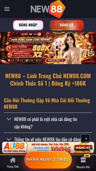 Screenshot of new88.ong