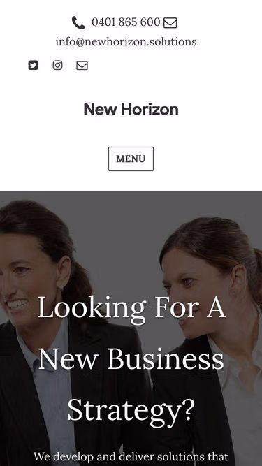 Screenshot of newhorizon.solutions
