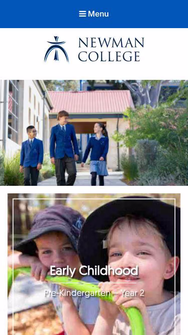 Screenshot of newman.wa.edu.au