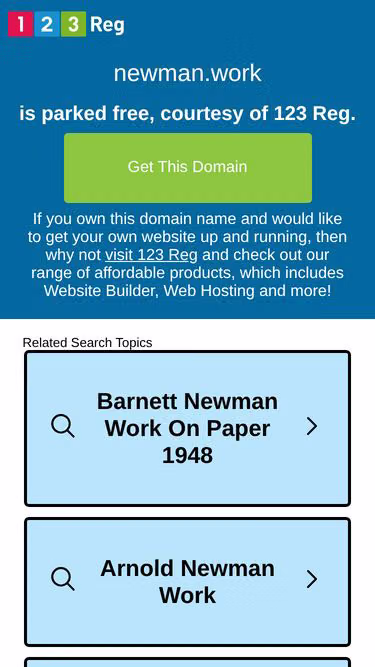 Screenshot of newman.work