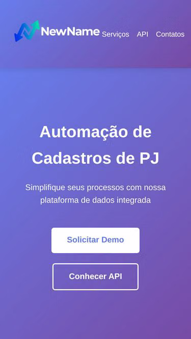 Screenshot of newname.com.br
