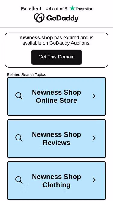 Screenshot of newness.shop