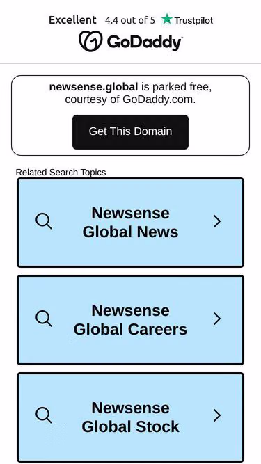 Screenshot of newsense.global