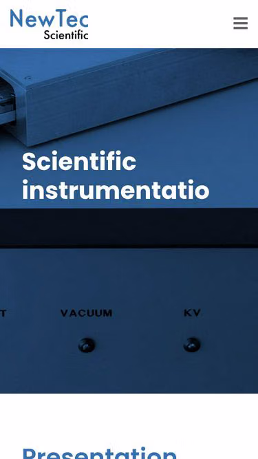 Screenshot of newtec.fr