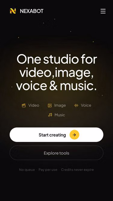 Screenshot of nexabot.id