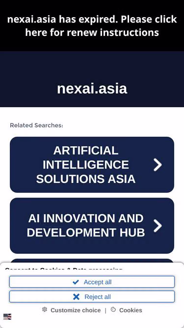 Screenshot of nexai.asia