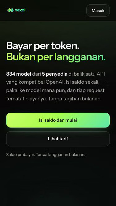 Screenshot of nexai.web.id