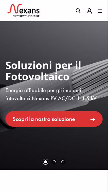 Screenshot of nexans.it