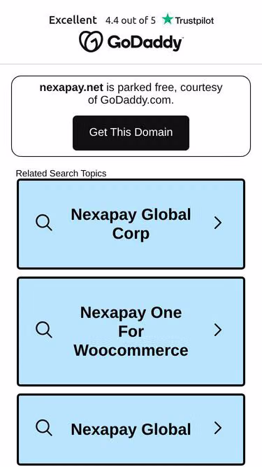 Screenshot of nexapay.net