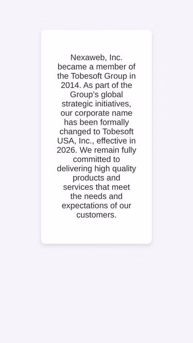 Screenshot of nexaweb.com