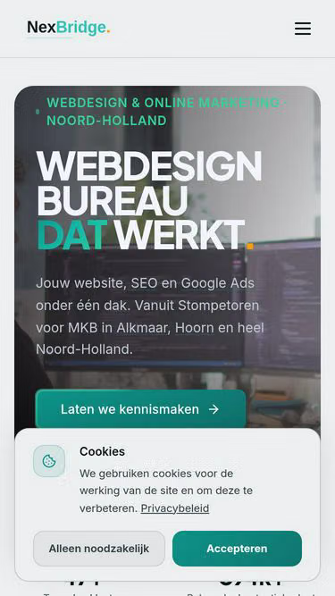 Screenshot of nexbridge.nl