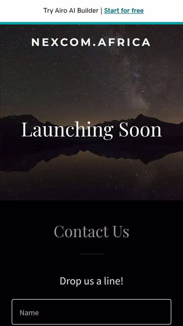 Screenshot of nexcom.africa