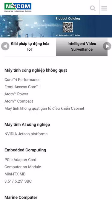 Screenshot of nexcom.vn