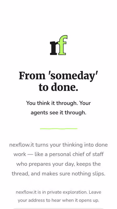 Screenshot of nexflow.it